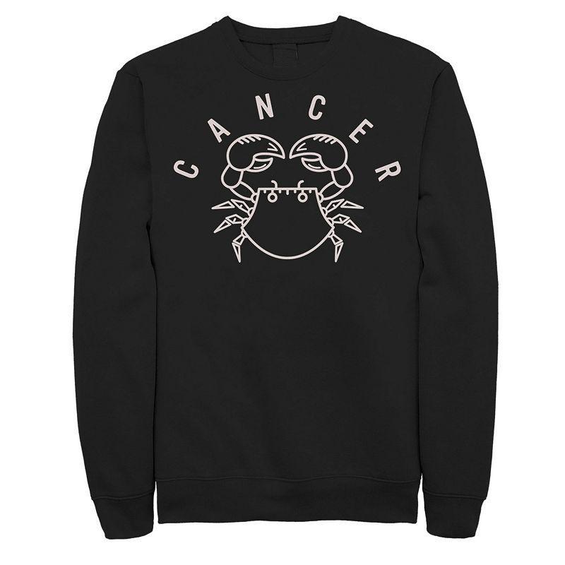 Mens Cancer Crab Green Ink Sketch Sweatshirt Product Image