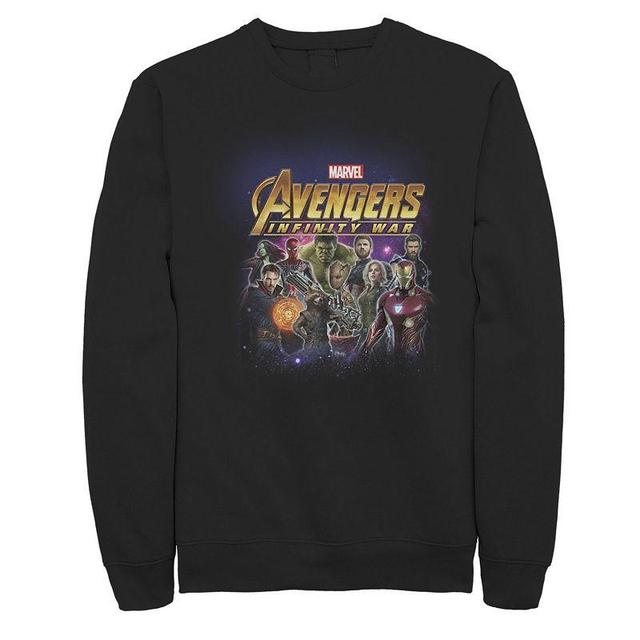 Mens Marvel Avengers Infinity War Galaxy Heroes Fleece Product Image