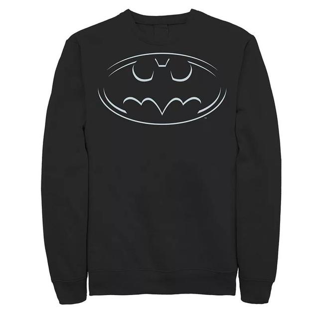 Mens DC Comics Batman Lined Logo Sweatshirt Product Image