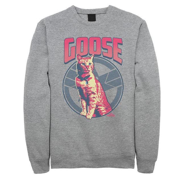 Mens Captain Marvel Goose Sweatshirt Athletic Grey Product Image