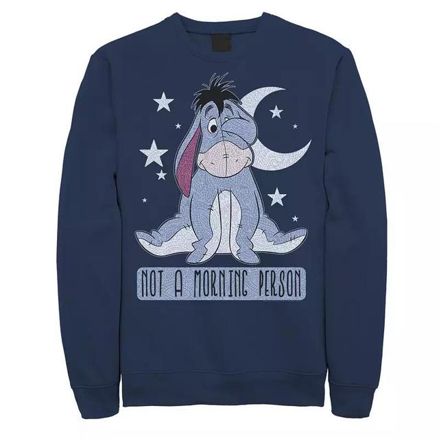 Disneys Winnie The Pooh Eeyore Mens Not A Morning Person Sweatshirt Blue Product Image