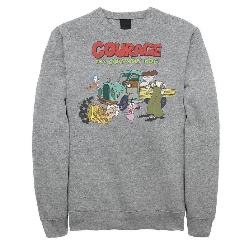 Mens Courage The Cowardly Dog Scene Logo Sweatshirt Product Image