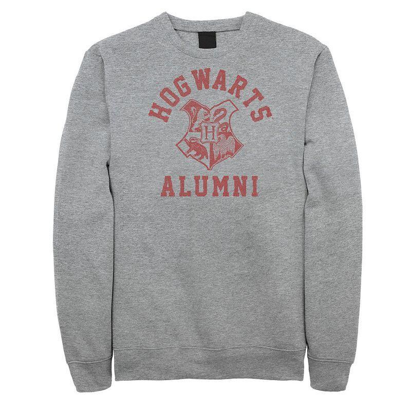 Mens Deathly Hollows 2 Hogwarts Alumni Logo Sweatshirt Athletic Grey Product Image