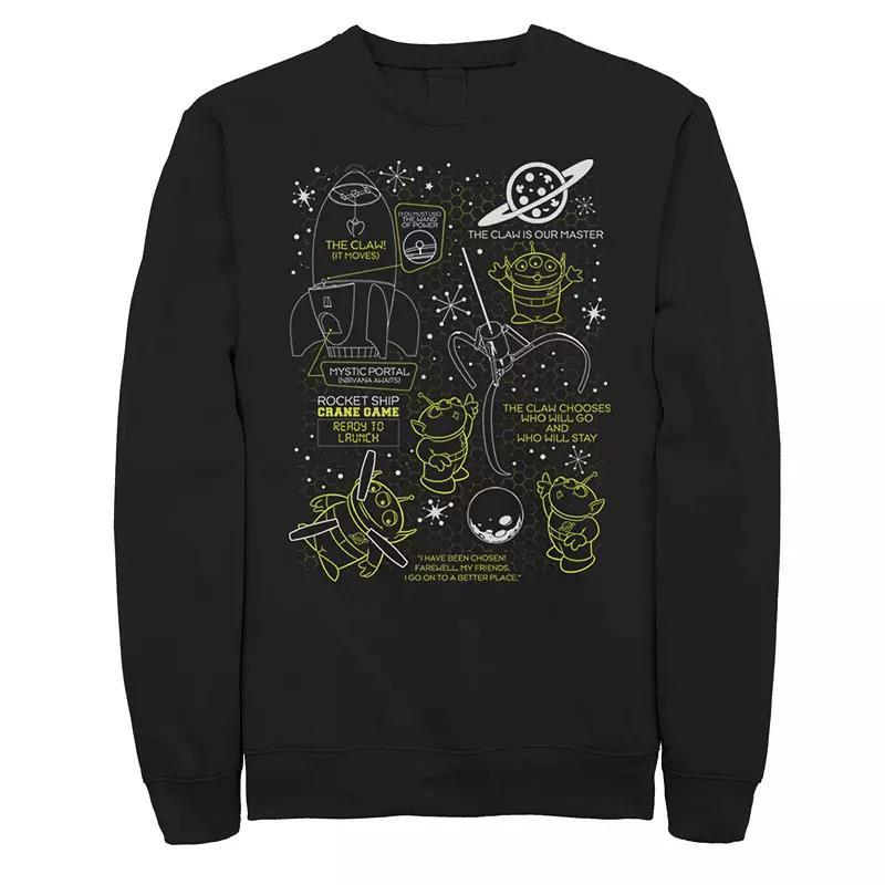 Mens Disney Pixar Toy Story Claw Master Schematics Fleece Sweater Product Image