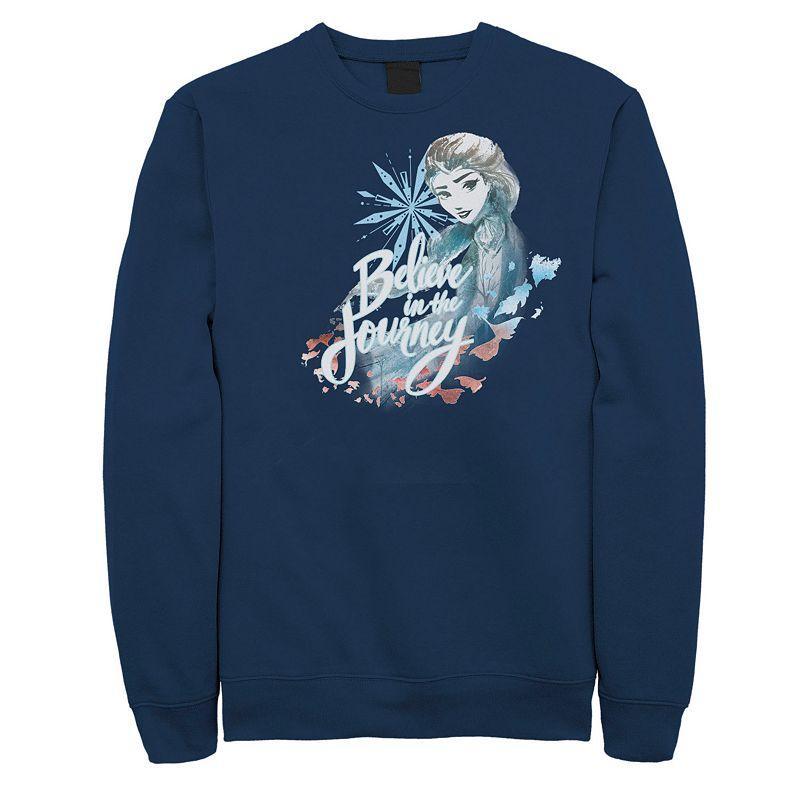 Mens Frozen 2 Elsa Believe In The Journey Sweatshirt Blue Product Image