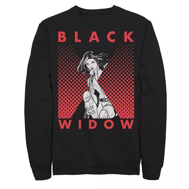 Mens Marvel Widow Halftone Sweatshirt Product Image