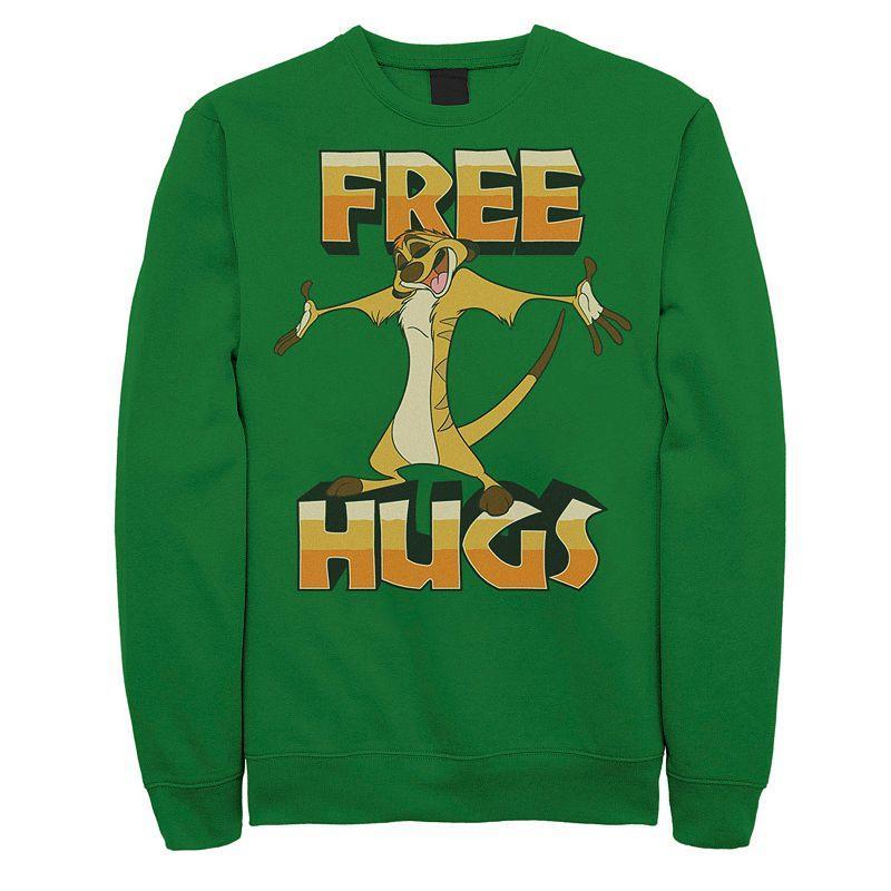 Mens Disney The Lion King Timon Free Hugs Sweatshirt Product Image