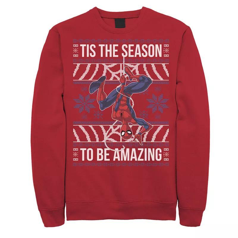 Mens Marvel Amazing Spider-Man Christmas Fleece Product Image