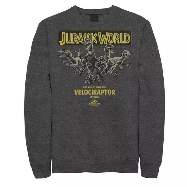 Mens Jurassic Park The Lost World Movie Logo Sweatshirt Grey Heather Product Image