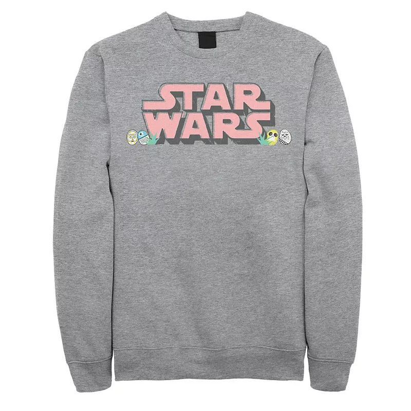 Big & Tall Star Wars Easter Egg Logo Sweatshirt, Mens Athletic Grey Product Image