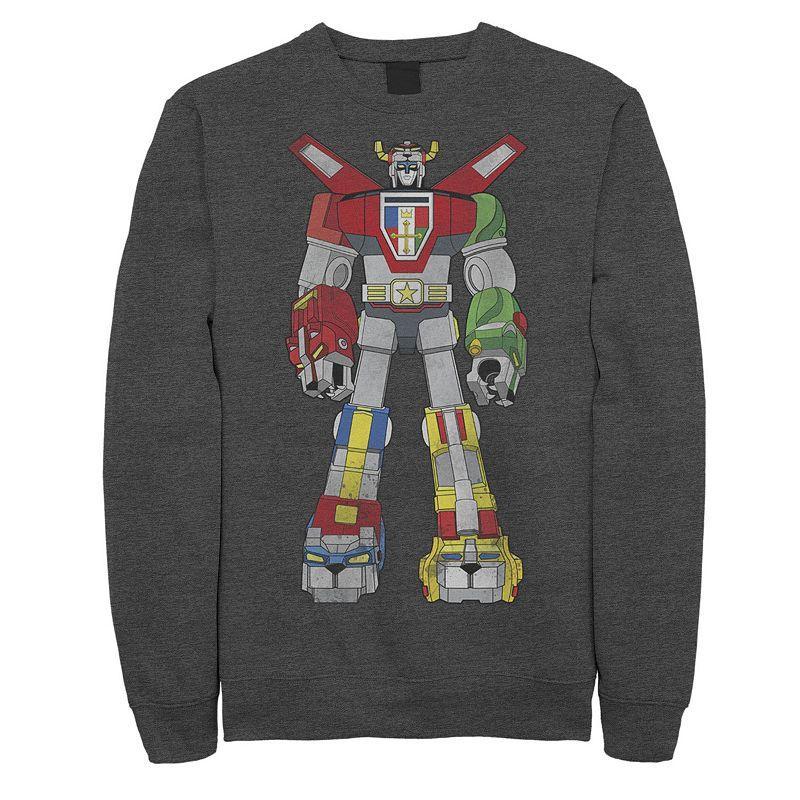 Mens Voltron: Retro Defender Battle Ready Graphic Fleece Grey Heather product image