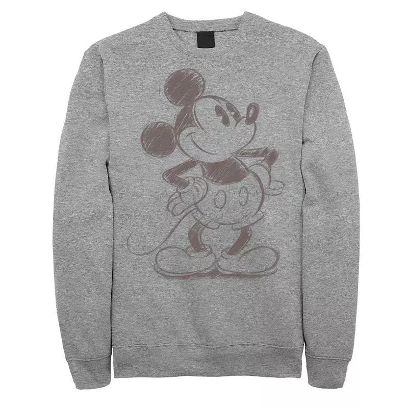 Mens Dinsey Mickey Mouse Perfect Pair Sweatshirt Athletic Grey Product Image