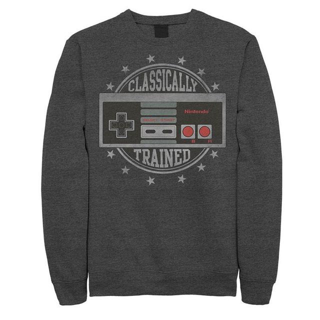 Mens Nintendo Controller Sweatshirt Grey Heather Product Image