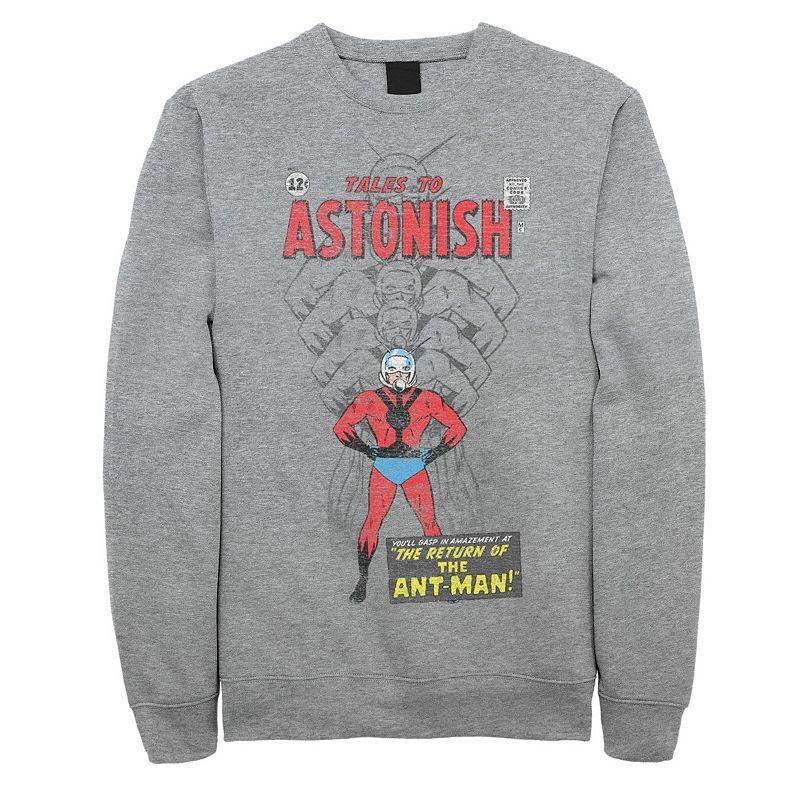 Mens Marvel Comics Ant-Man Tales To Astonish Retro Cover Graphic Sweatshirt Med Grey Product Image