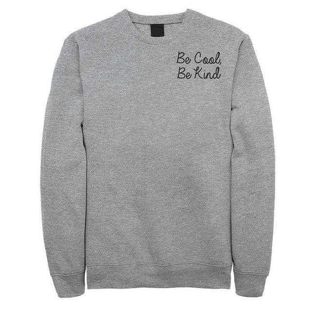 Mens Fifth Sun Be Cool Be Kind Script Sweatshirt Athletic Grey Product Image