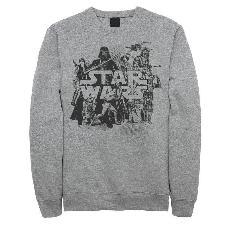 Mens Star Wars Character Collage Sweatshirt Product Image