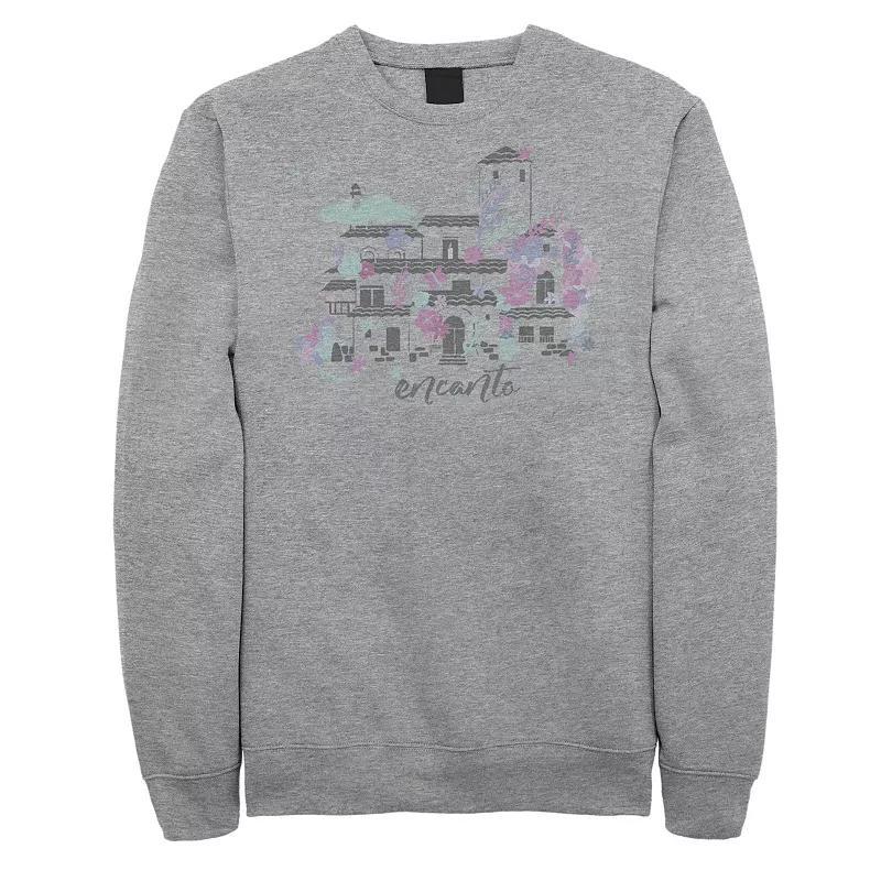 Big & Tall Disney Encanto Home Water Color Portrait Sweatshirt, Mens Athletic Grey Product Image