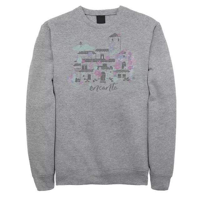 Big & Tall Disney Encanto Home Water Color Portrait Sweatshirt, Mens Athletic Grey Product Image