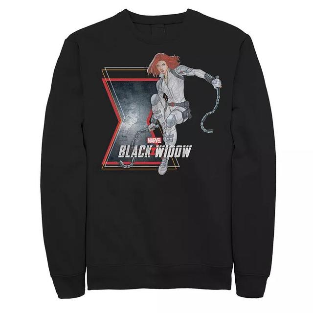 Mens Marvel Widow Action Pose Sweatshirt Product Image