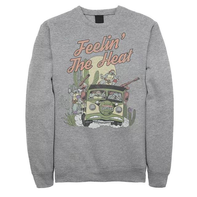 Big & Tall Nickelodeon Teenage Mutant Ninja Turtles Feelin The Heat Fleece Sweatshirt, Mens Athletic Grey Product Image