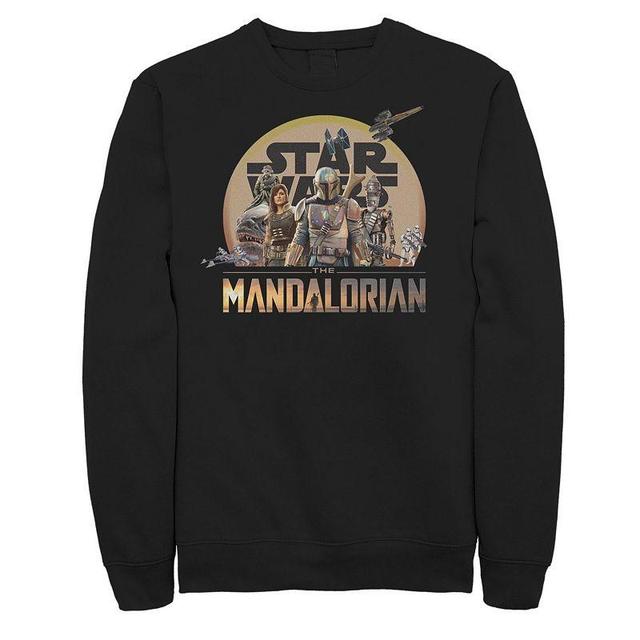 Mens The Mandalorian Character Collage Sweatshirt Product Image