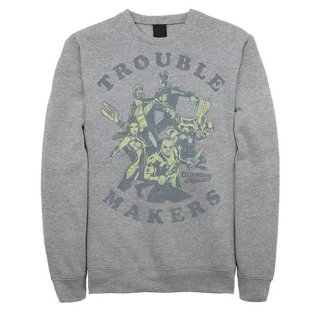 Mens Marvel Guardians Of The Galaxy Trouble Makers Sweatshirt Athletic Grey Product Image