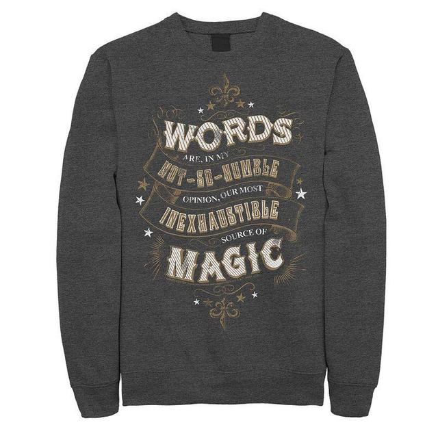 Mens Harry Potter Words are Magic Fleece Pullover Product Image