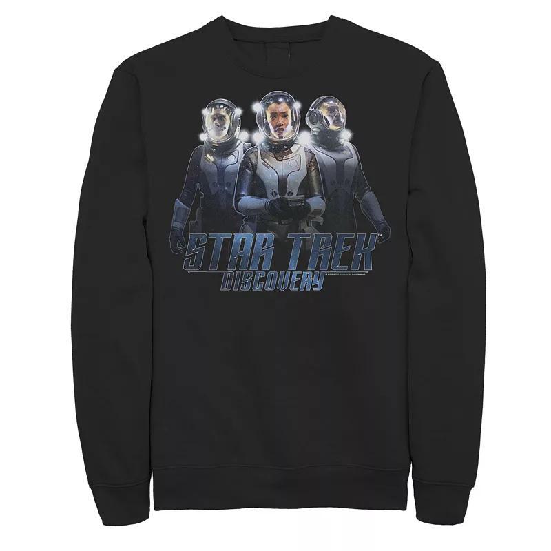 Mens Star Trek: Discovery Space Suit Crew Trio Sweatshirt Black Product Image