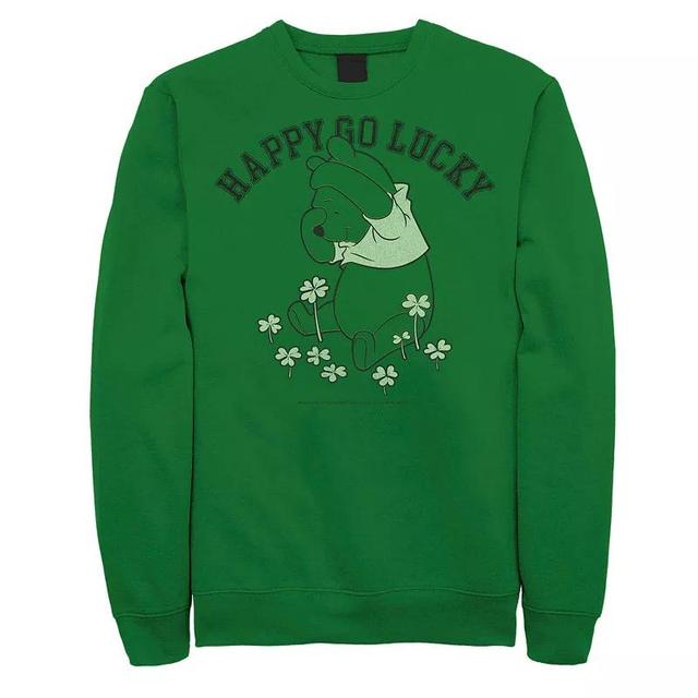 Disneys Winnie The Pooh Happy Go Lucky St. Patricks Day Mens Sweatshirt Product Image