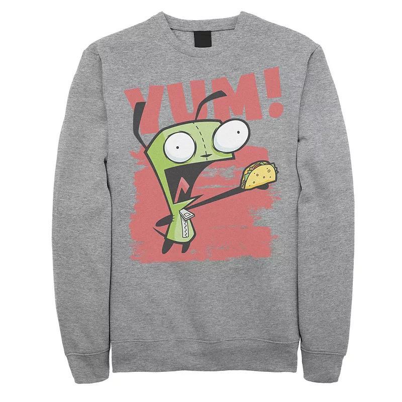 Mens Spongebob Squarepants Aloha Faded Portrait Fleece Athletic Grey Product Image