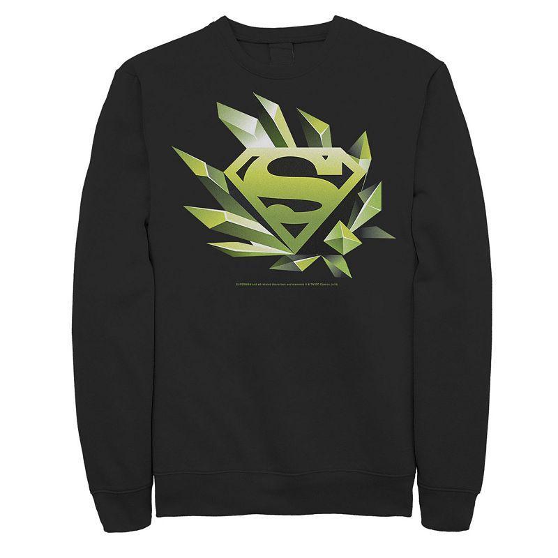 Mens DC Comics Superman Kryptonite Chest Logo Sweatshirt Product Image