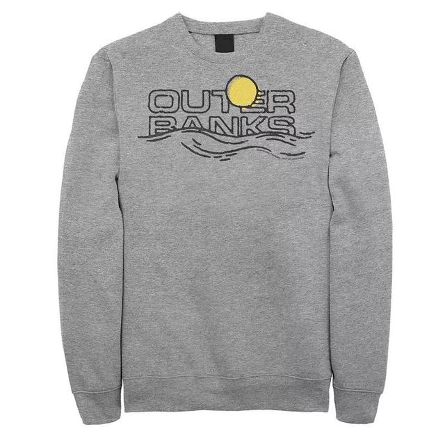 Mens Outer Banks Sunset Waves Logo Sweatshirt, Boys Athletic Grey Product Image