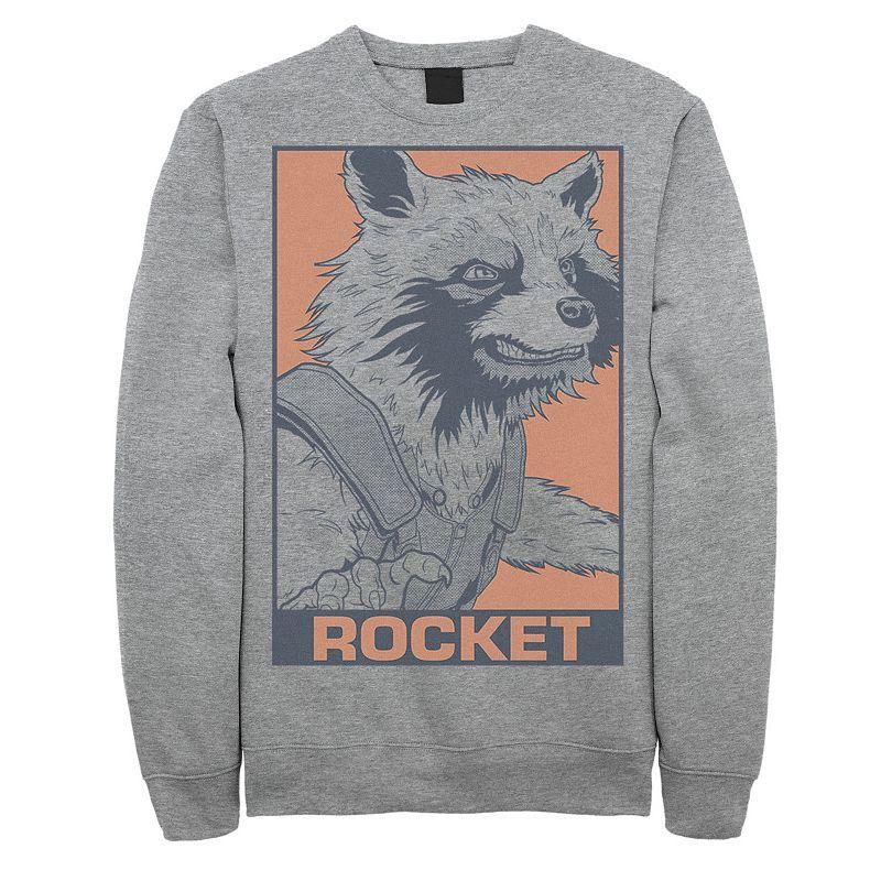 Mens Marvel Avengers Endgame Rocket Pop Art Sweatshirt Product Image