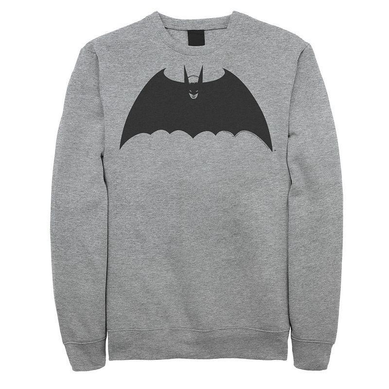 Mens DC Comics Batman Front Portrait Logo Sweatshirt Med Grey Product Image