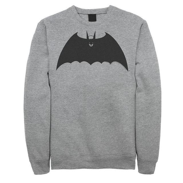 Mens DC Comics Batman Front Portrait Logo Sweatshirt Athletic Grey Product Image