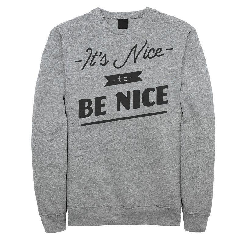 Mens Fifth Sun Nice To Be Nice Bold Sweatshirt Athletic Grey Product Image