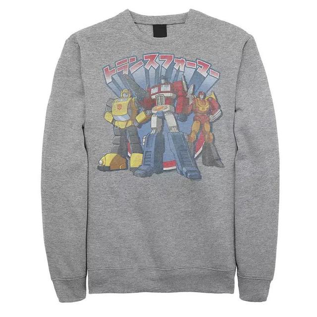 Mens Transformers Autobots Trio Kanji Sign Graphic Fleece Product Image