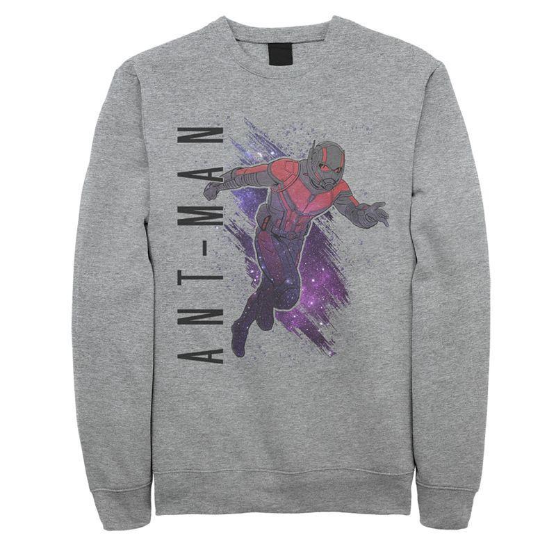 Mens Avengers Ant-Man Galaxy Paint Sweatshirt Athletic Grey Product Image