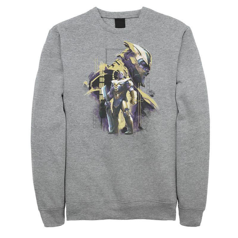 Mens Marvel Avengers Endgame Titan Frame Sweatshirt Athletic Grey Product Image