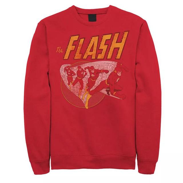 Mens DC Comics The Flash Vintage Action Sweatshirt Product Image