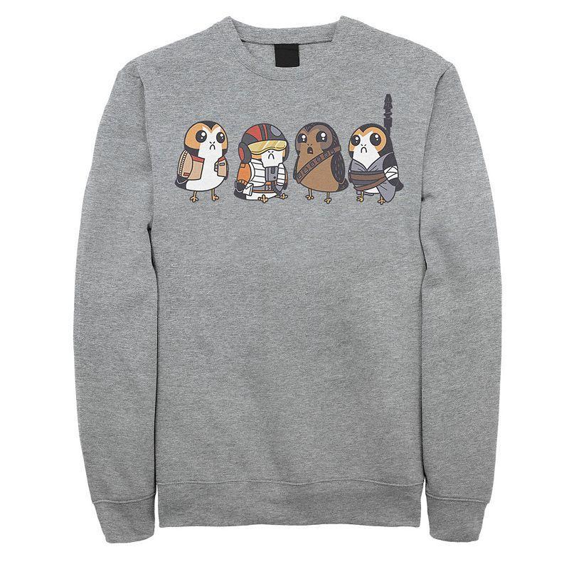 Mens Star Wars Cute Porgs Dressed As Characters Portrait Sweatshirt Blue Product Image