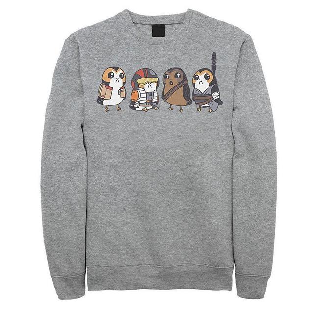 Mens Star Wars Cute Porgs Dressed As Characters Portrait Sweatshirt Blue Product Image