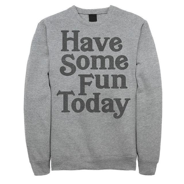 Mens Fifth Sun Have Some Fun Today Sweatshirt Athletic Grey Product Image