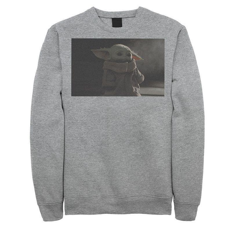 Mens Star Wars The Mandalorian The Child Sad Portrait Sweatshirt Product Image