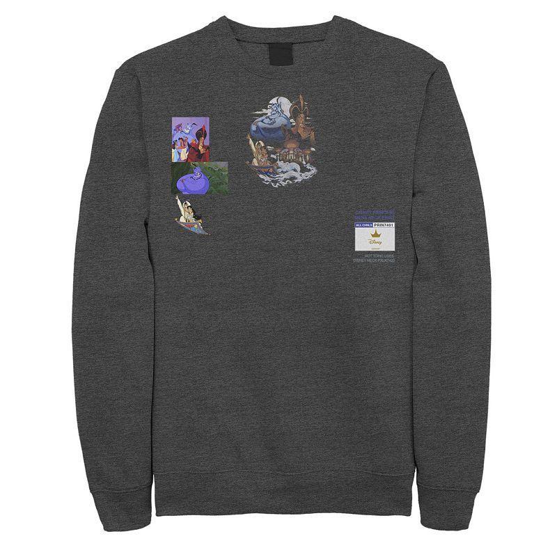 Mens Disney Aladdin Winds of Agrabah Main Cast Sweatshirt Grey Heather Product Image