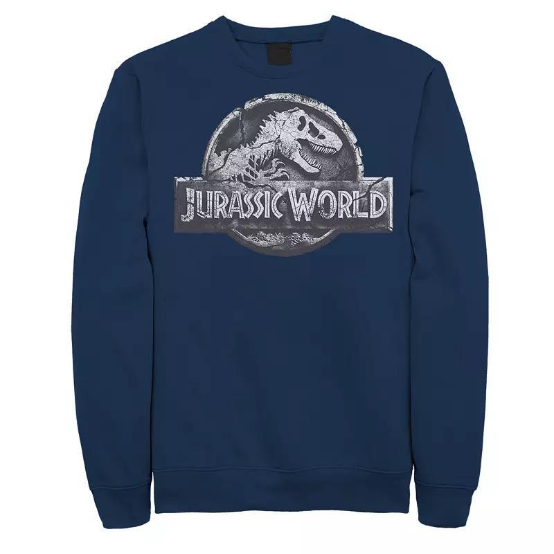 Mens Jurassic World Two Return Stone Logo Sweatshirt Blue Product Image