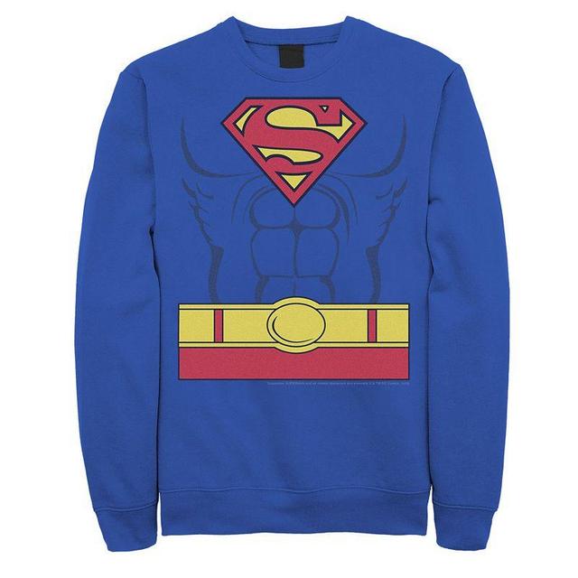 Mens DC Comics Superman Costume Fleece Sweatshirt Product Image