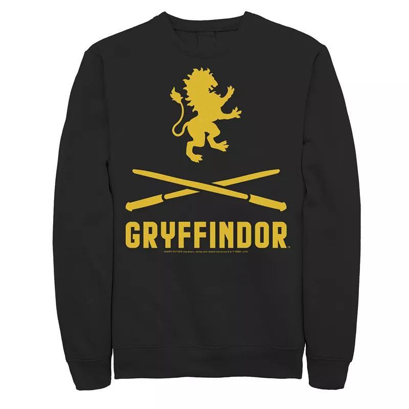 Mens Harry Potter Gryffindor Crossed Wands Logo Sweatshirt Product Image