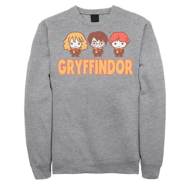 Mens Harry Potter Gryffindor Best Friends Lineup Sweatshirt Athletic Grey Product Image