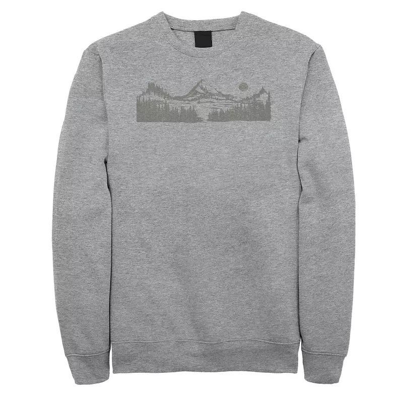 Mens Venice Beach Skeleton Skateboarding Sweatshirt Med Grey Product Image